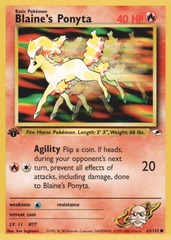 Blaine's Ponyta - 63/132 - Common - 1st Edition